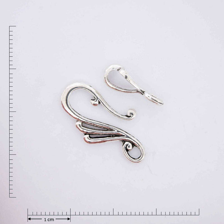 Clasp wings silver jewelry findings