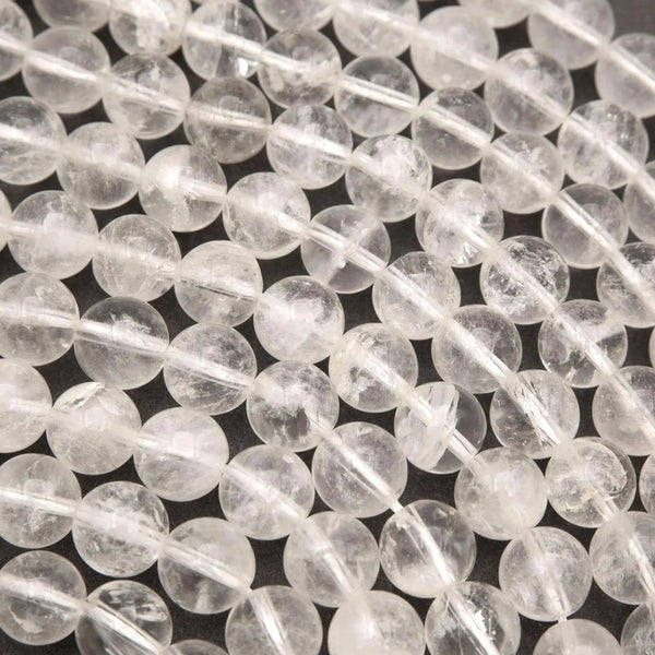 Clear Quartz · Smooth · Round · 6mm, 8mm, Tejas Beads, Beads