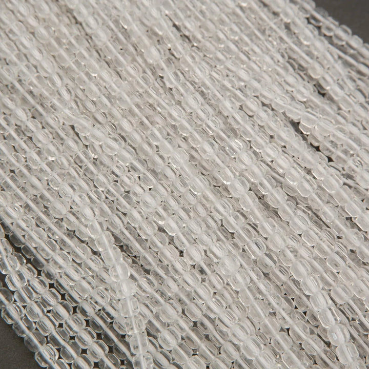 Clear Quartz · Microfaceted · Cube · 4mm, Tejas Beads, Beads