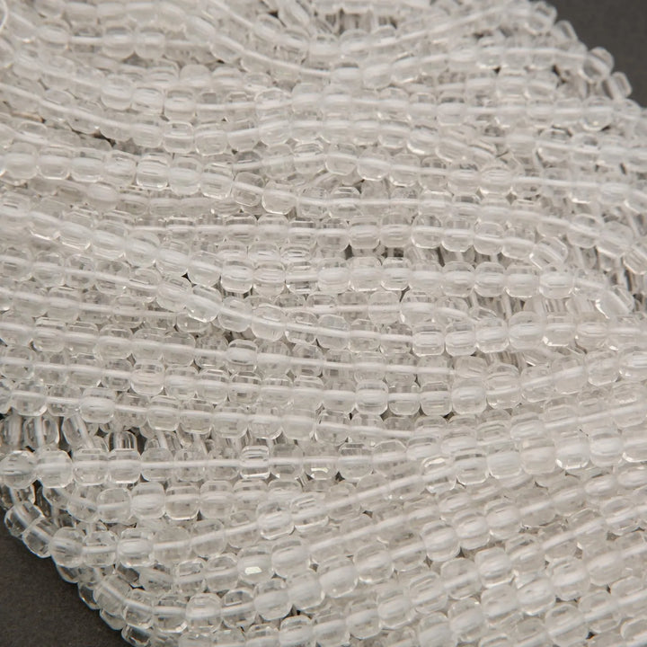 Clear Quartz · Microfaceted · Cube · 4mm, Tejas Beads, Beads