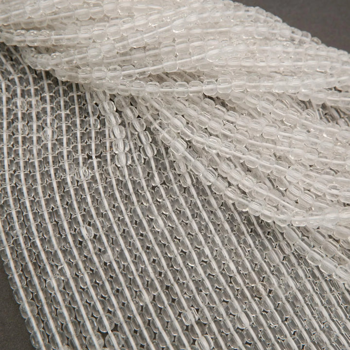 Clear Quartz · Microfaceted · Cube · 4mm, Tejas Beads, Beads