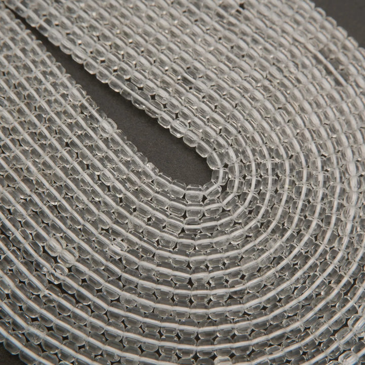 Clear Quartz · Microfaceted · Cube · 4mm, Tejas Beads, Beads
