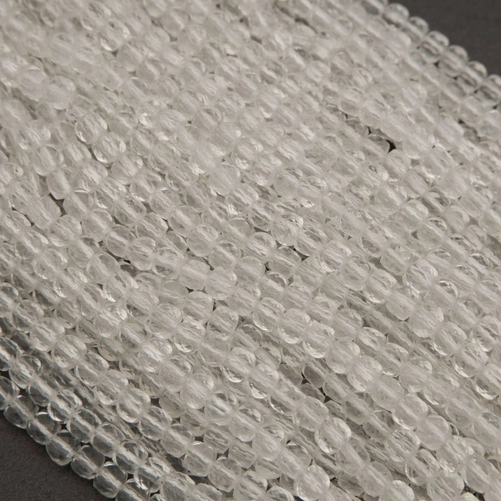 Clear Quartz · Microfaceted · Cube · 4.5mm, Tejas Beads, Beads