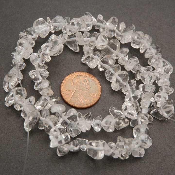Clear Quartz · Smooth · Freeform Chips · 7mm, Tejas Beads, Beads