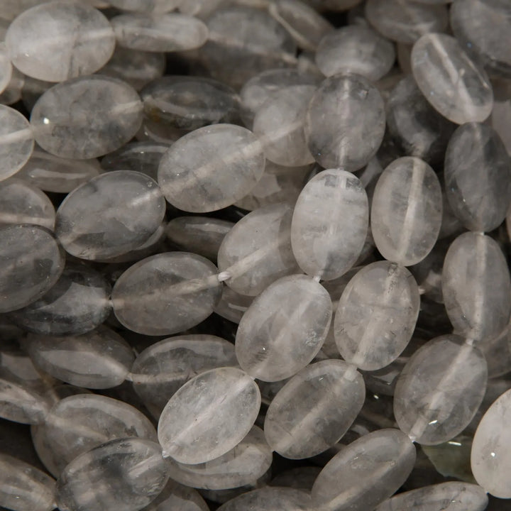 Cloudy Quartz · Smooth · Oval · 10x14mm, Tejas Beads, Beads