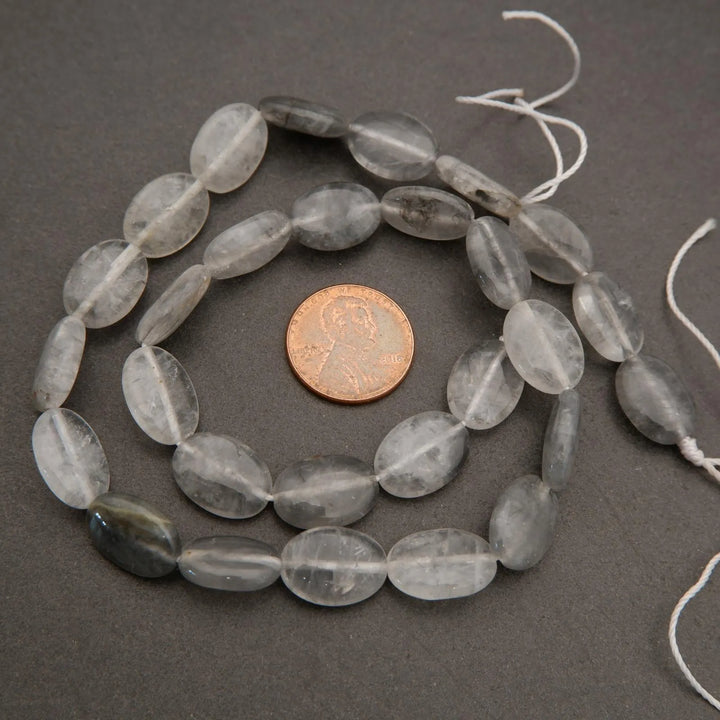 Cloudy Quartz · Smooth · Oval · 10x14mm, Tejas Beads, Beads