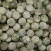 Close-up of green stones.