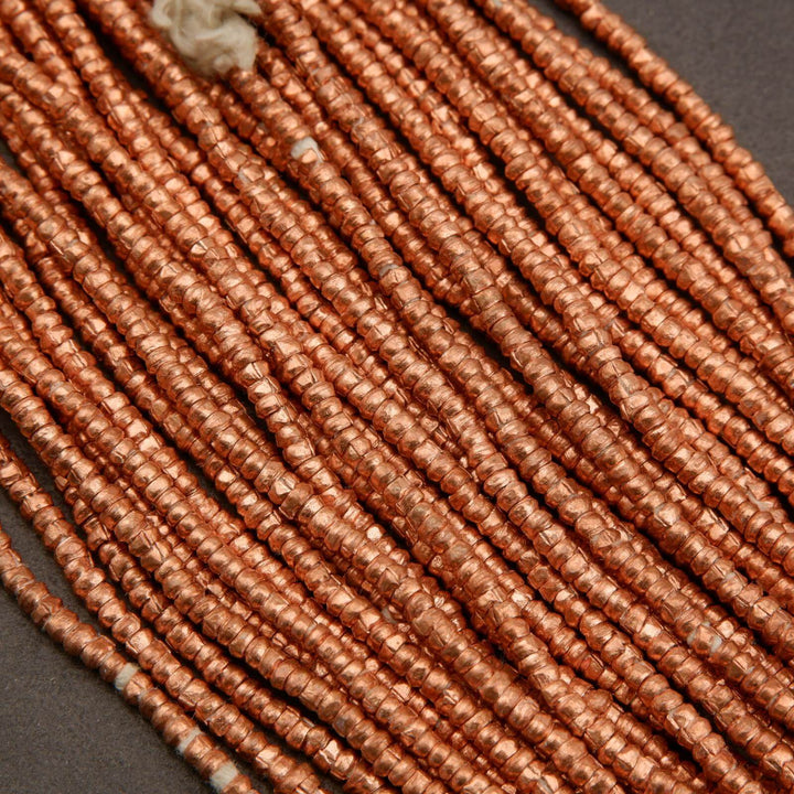 Ethiopian Copper · Smooth · Heishi · 2mm, 2.5mm, Tejas Beads, Beads