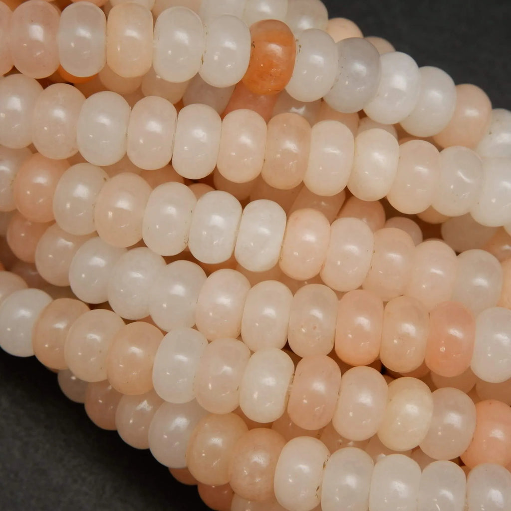Peach aventurine beads.