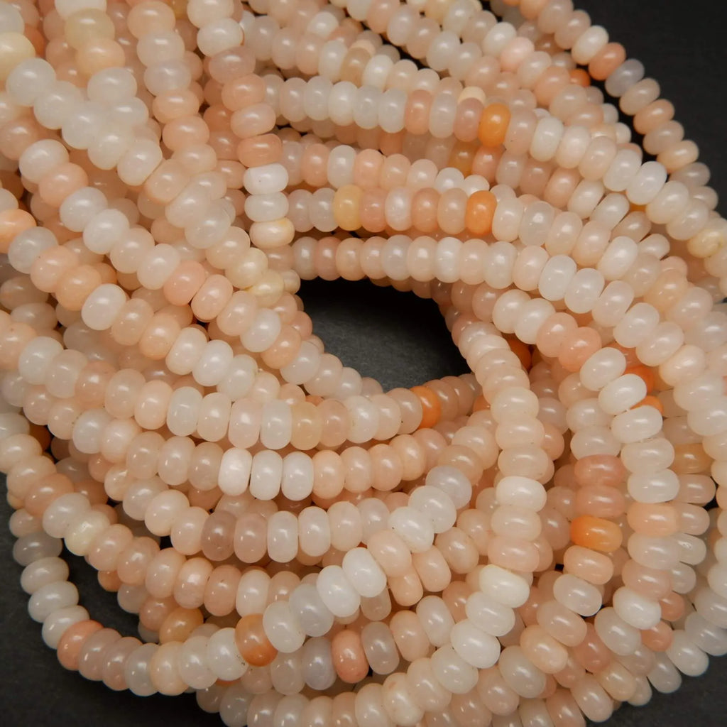 Peach aventurine beads.