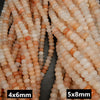 Peach aventurine beads.