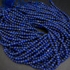 Faceted 6mm Lapis Lazuli Beads.