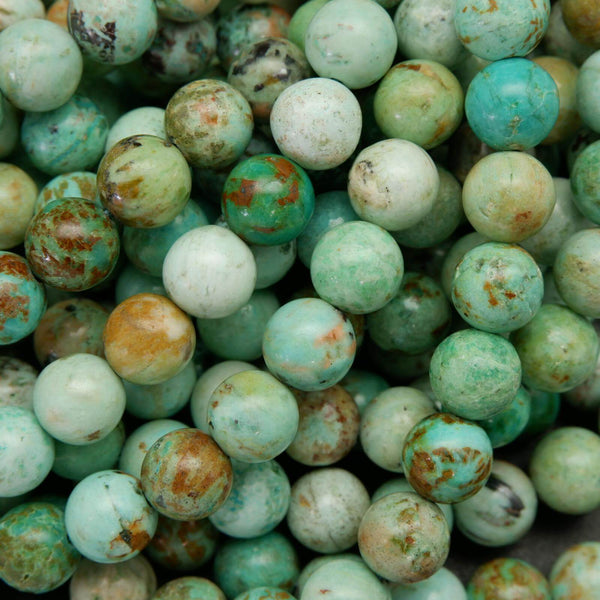 Green and blue Peruvian turquoise beads.
