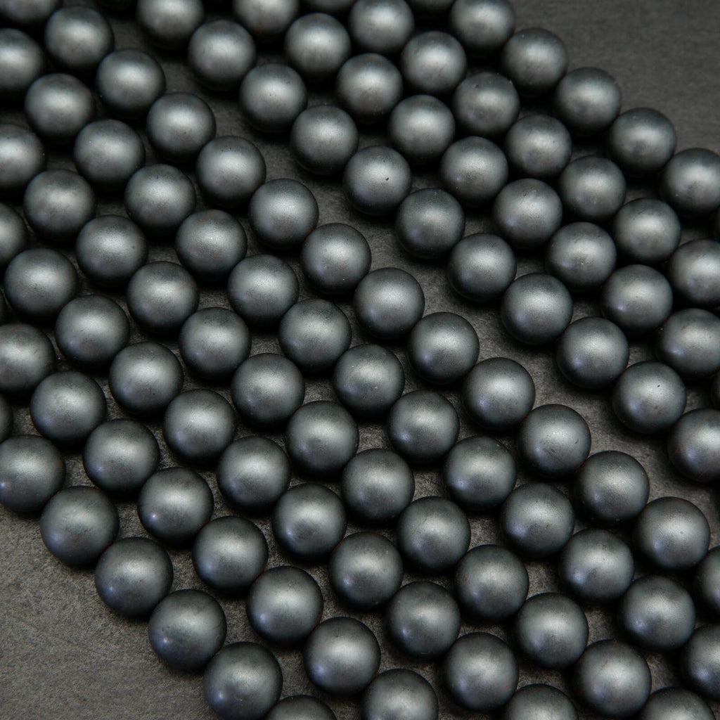 Hematite · Matte · Round · 4mm, 6mm, 8mm, Bead, Tejas Beads