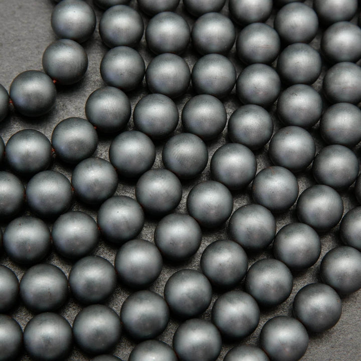 Hematite · Matte · Round · 4mm, 6mm, 8mm, Bead, Tejas Beads