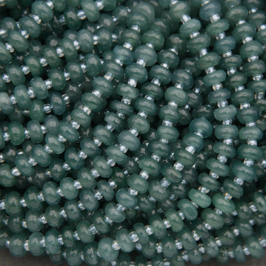 Guatemalan Jade · Smooth · Rondelle · 5.5mm, 6mm