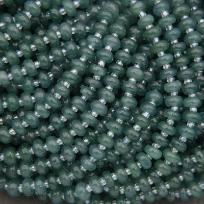 Guatemalan Jade · Smooth · Rondelle · 5.5mm, 6mm