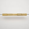 Knurled Tube · Gold Finished Brass · 3x5mm, 3x7mm, Finding, Tejas Beads