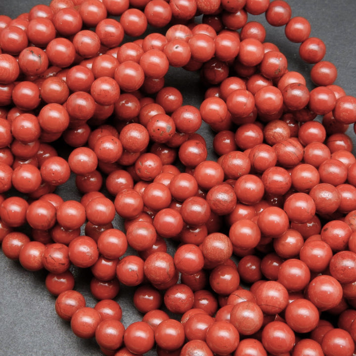 Red jasper beads.