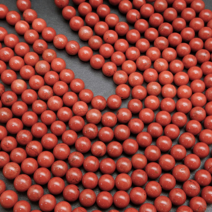 Red jasper beads.