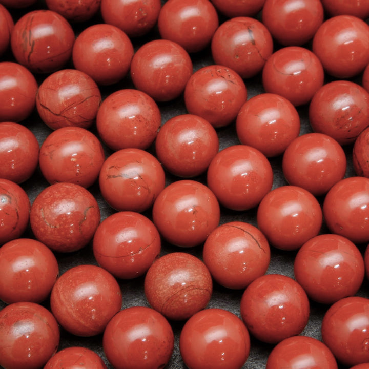 Red jasper beads.