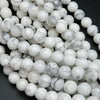 White howlite gemstone beads.
