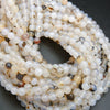White Montana agate beads.