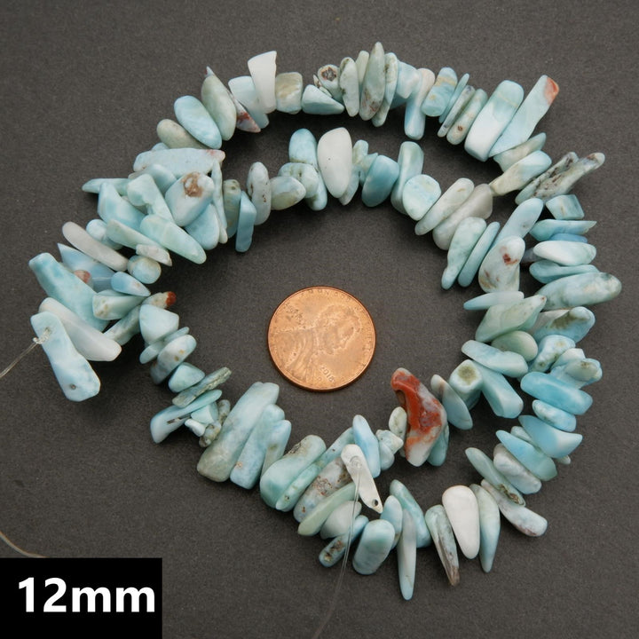 Larimar · Smooth · Chips · 7mm, 12mm, Tejas Beads, Beads
