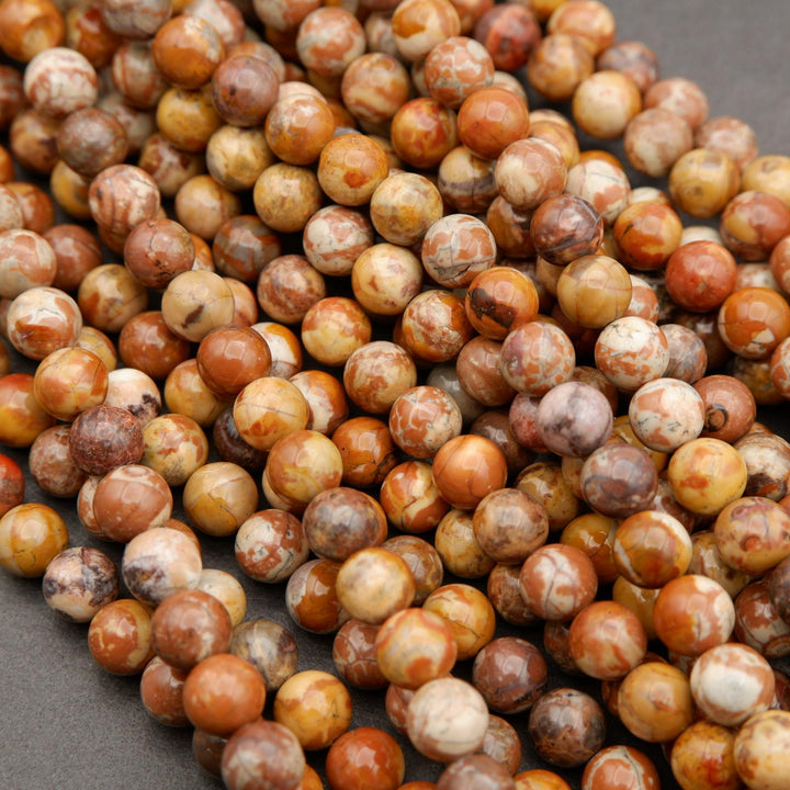 Mexican Bird's Eye Rhyolite · Smooth · Round · 4mm, 6mm, 8mm, 10mm, Tejas Beads, Beads