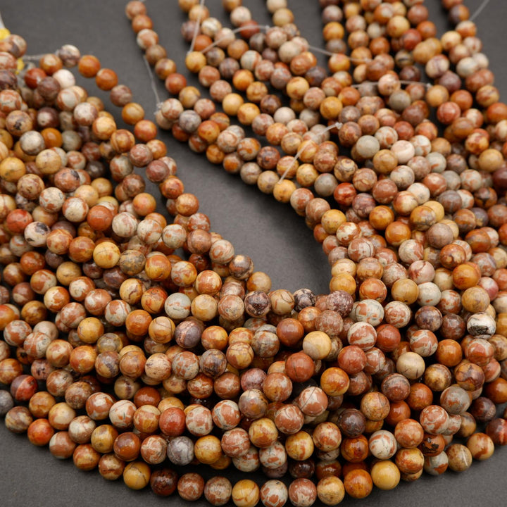 Mexican Bird's Eye Rhyolite · Smooth · Round · 4mm, 6mm, 8mm, 10mm, Tejas Beads, Beads