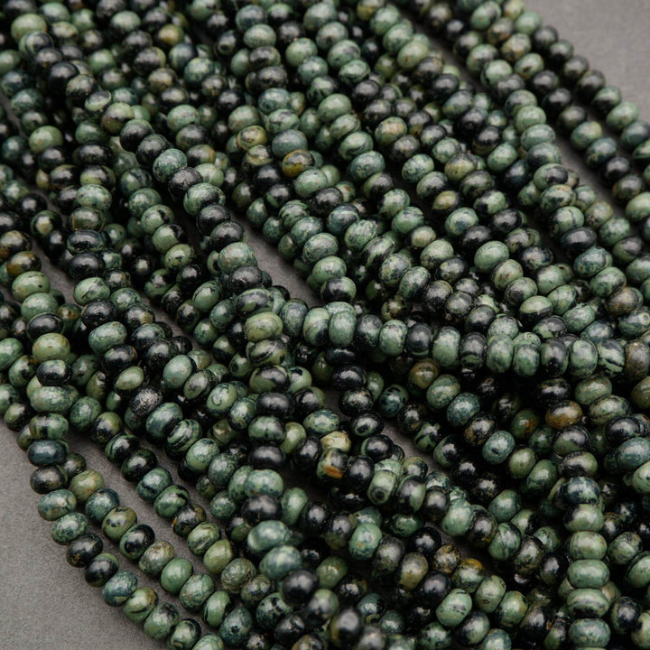 Kambaba Jasper · Smooth · Rondelle · 4x6mm, Tejas Beads, Beads