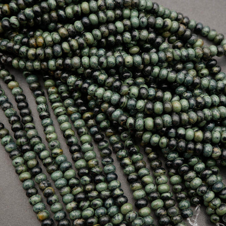 Kambaba Jasper · Smooth · Rondelle · 4x6mm, Tejas Beads, Beads