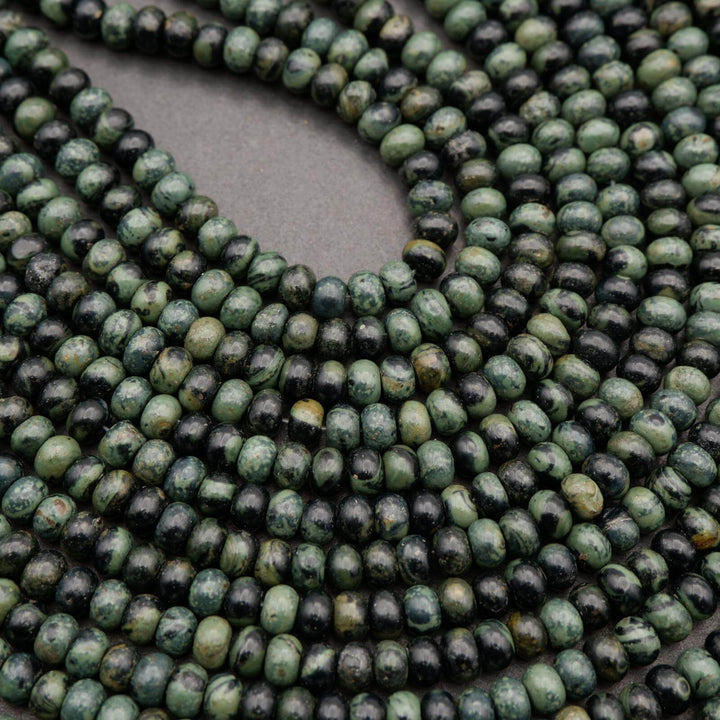 Kambaba Jasper · Smooth · Rondelle · 4x6mm, Tejas Beads, Beads