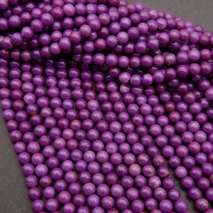 Phosphosiderite A · Smooth · Round · 3mm, 4mm, Tejas Beads, Beads