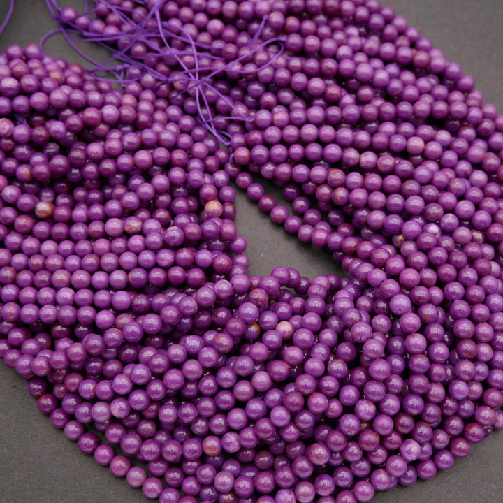 Phosphosiderite A · Smooth · Round · 3mm, 4mm, Tejas Beads, Beads