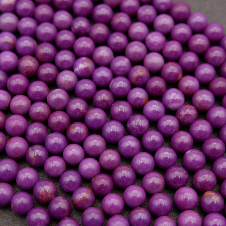 Phosphosiderite A · Smooth · Round · 3mm, 4mm, Tejas Beads, Beads