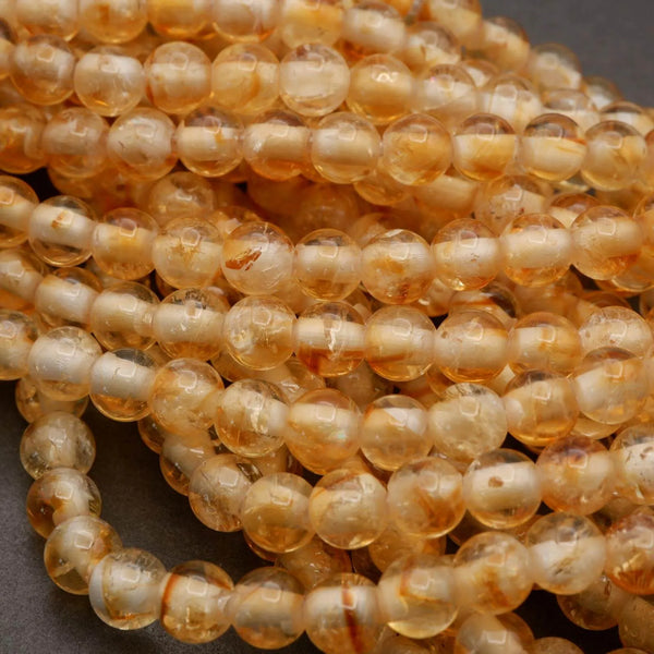 thumbnail image 2 of Lot Of 50 Round Brown Tigerskin Jasper Natural Gemstone Beads Loose 4mm-6mm 2 of 6