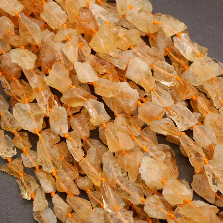 Citrine · Rough Raw · Nugget · 8mm, 10mm, Tejas Beads, Beads