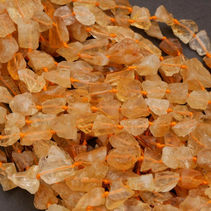 Citrine · Rough Raw · Nugget · 8mm, 10mm, Tejas Beads, Beads