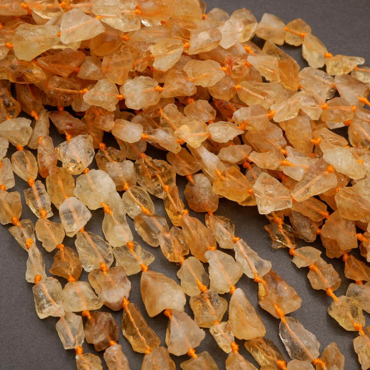 Citrine · Rough Raw · Nugget · 8mm, 10mm, Tejas Beads, Beads