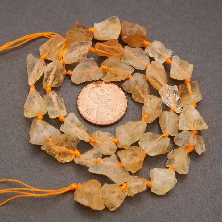 Citrine · Rough Raw · Nugget · 8mm, 10mm, Tejas Beads, Beads