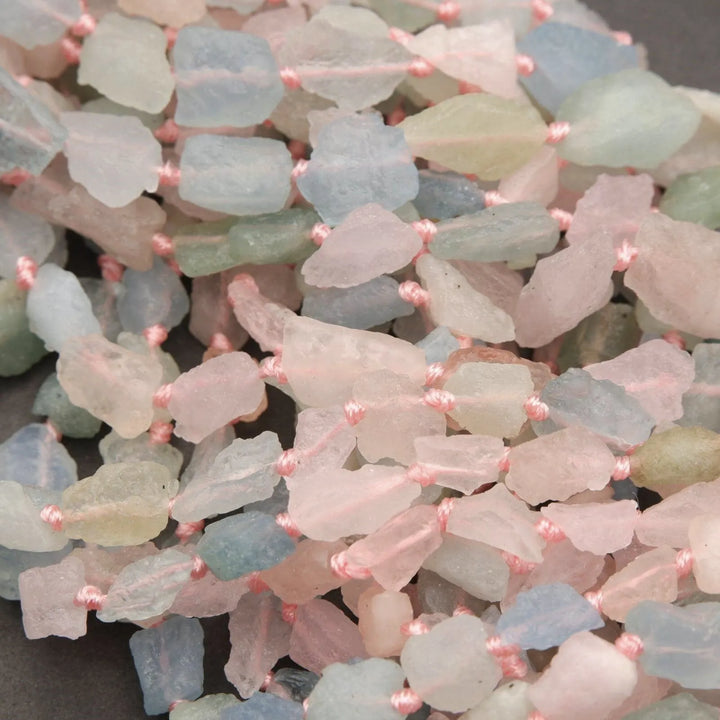 Beryl · Rough Raw · Nugget · 7mm, 9mm, Tejas Beads, Beads