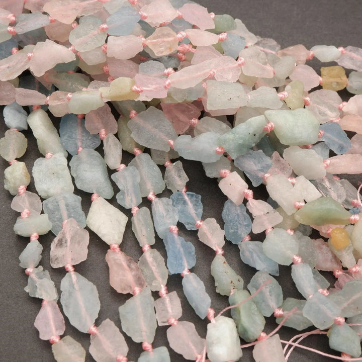 Beryl · Rough Raw · Nugget · 7mm, 9mm, Tejas Beads, Beads
