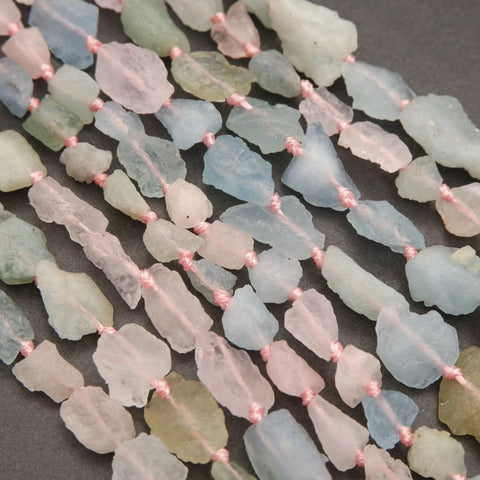 Beryl · Rough Raw · Nugget · 7mm, 9mm, Tejas Beads, Beads