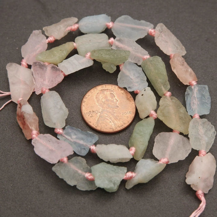 Beryl · Rough Raw · Nugget · 7mm, 9mm, Tejas Beads, Beads