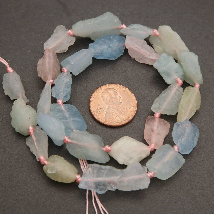 Beryl · Rough Raw · Nugget · 7mm, 9mm, Tejas Beads, Beads