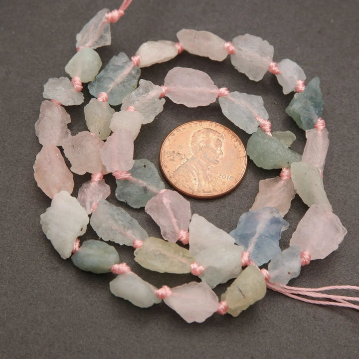 Beryl · Rough Raw · Nugget · 7mm, 9mm, Tejas Beads, Beads