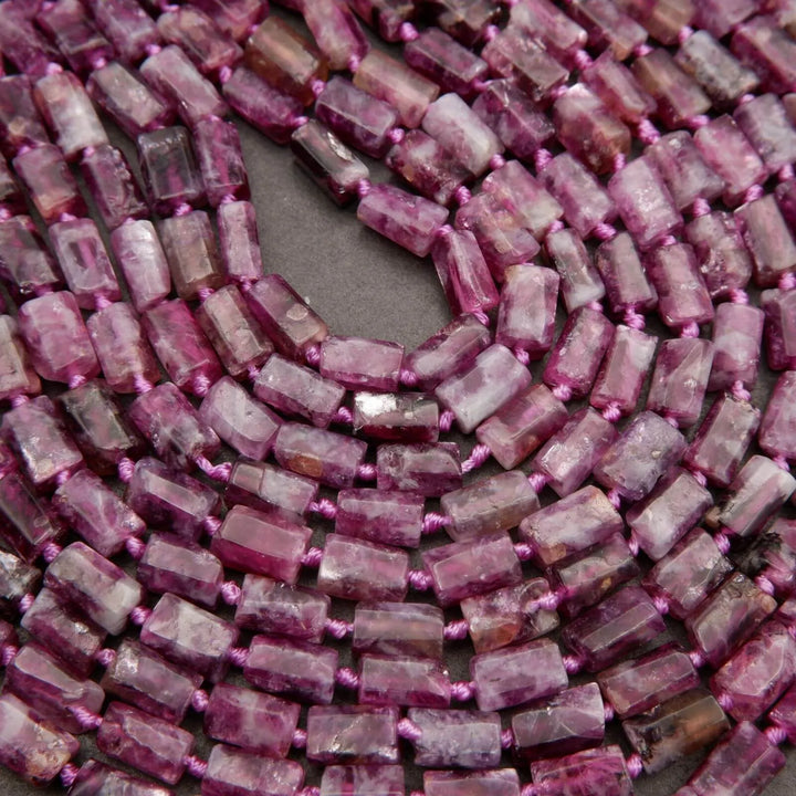 Purple Mica · Smooth · Freeform Tube · 6.5mm, Tejas Beads, Beads