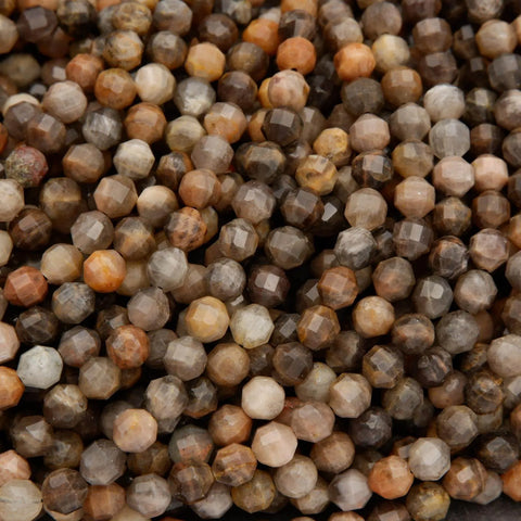 Greyish Brown Moonstone · Faceted · Prism · 5.5mm, Tejas Beads, Beads