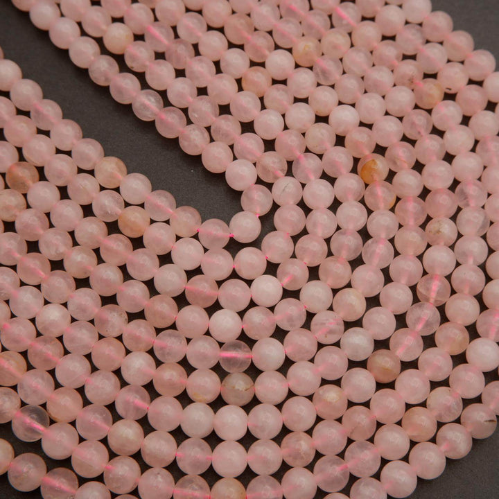 Madagascar Rose Quartz · Smooth · Round · 6mm, 8mm, 10mm, Tejas Beads, Beads